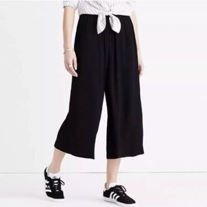 Madewell Clemente Wide Leg Crop Pants Culottes M